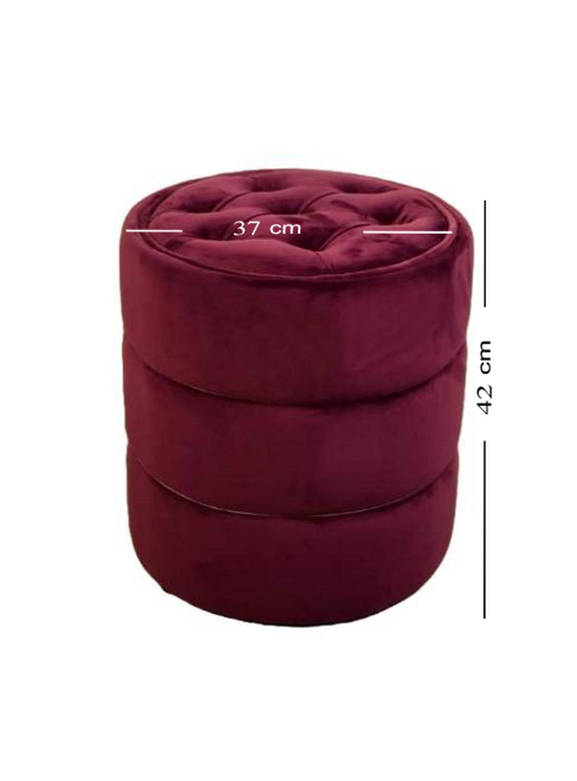 Pouf Chair type 1 Wine Color