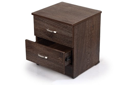 Commodeno Black scratch 45cm Two Drawers