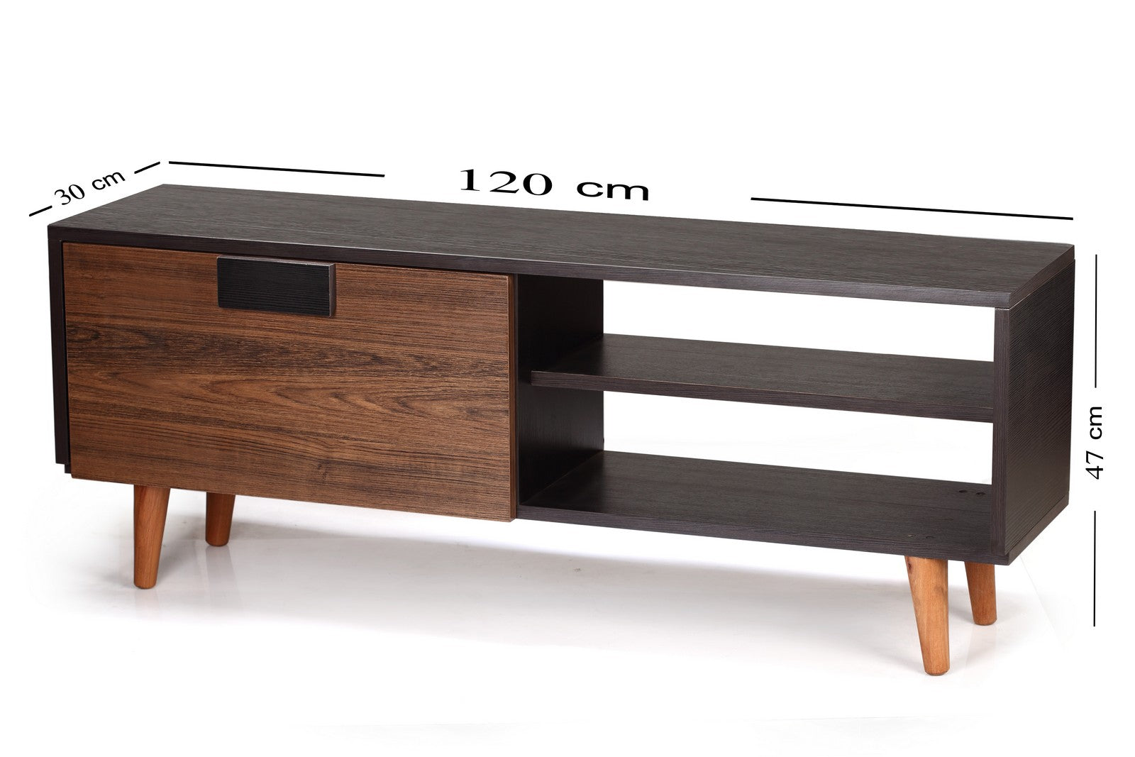 Franko Tv Unit 120cm Vingy*Walnut