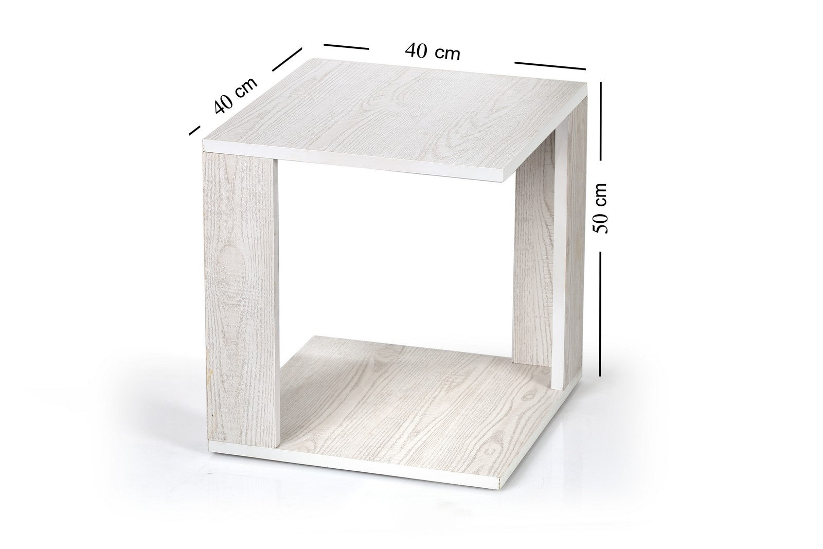 Square table 2 Legs White