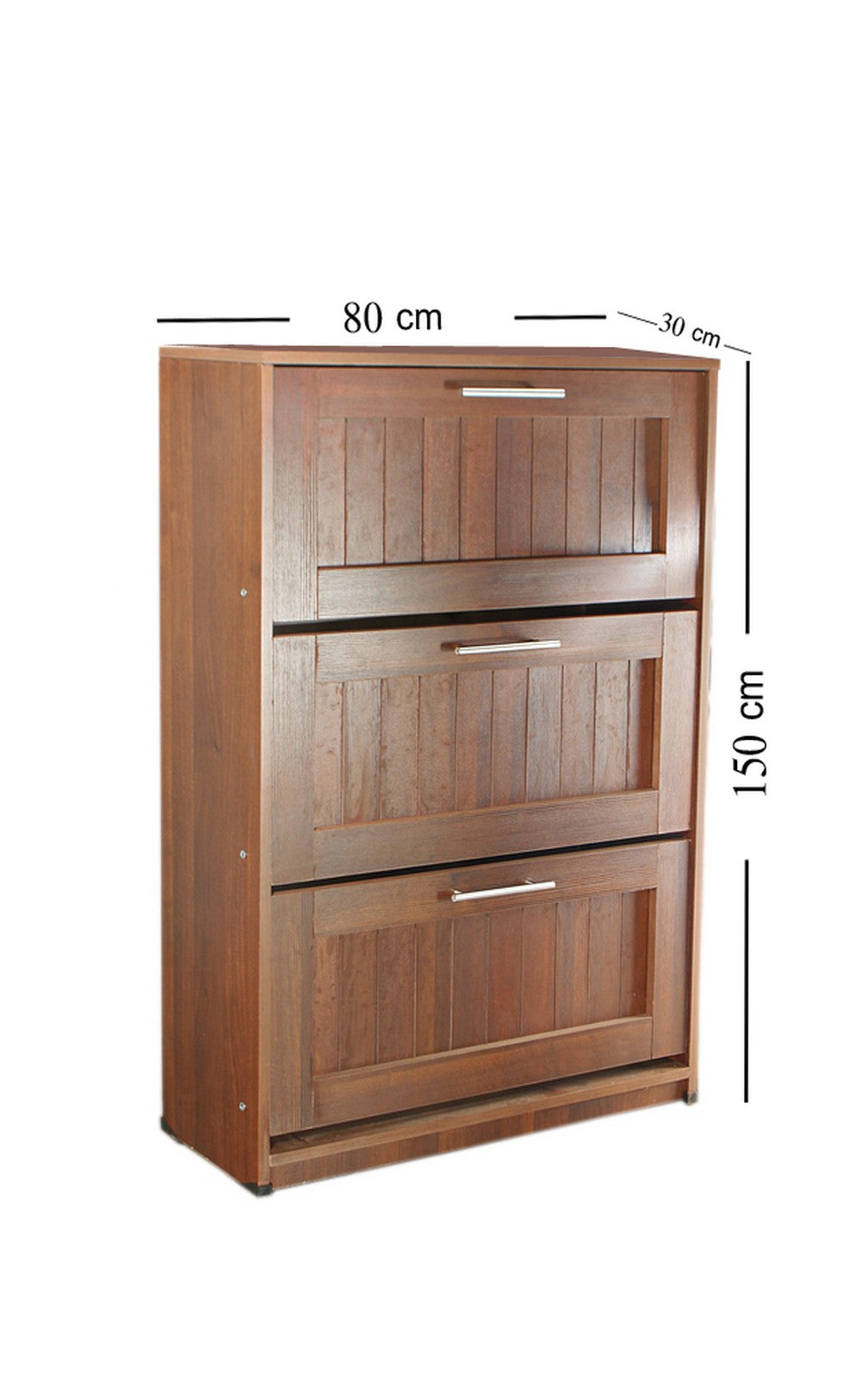 Shoe Rack 80cm Organizer - Walnut