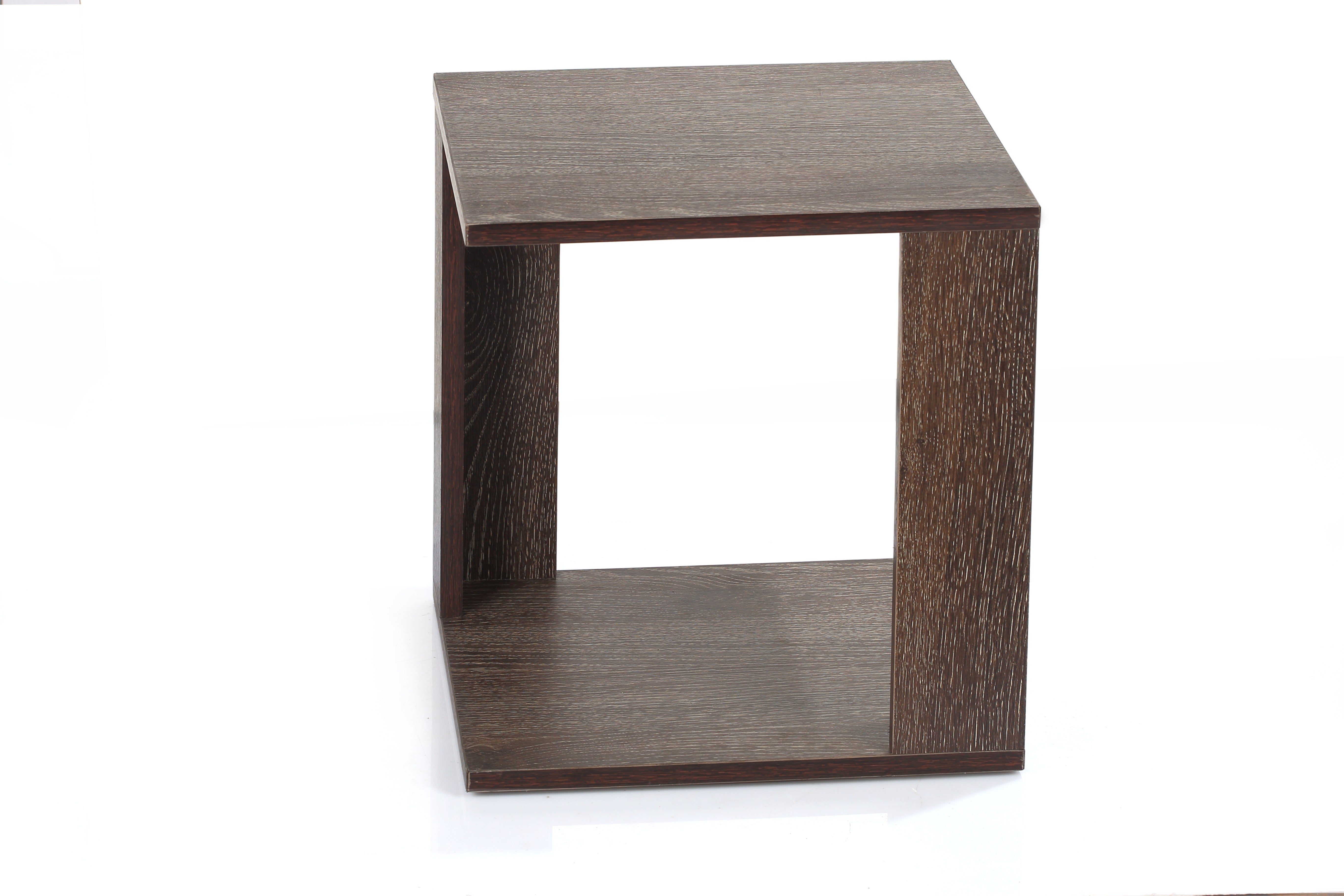 Square table 2 Legs Black Scratch