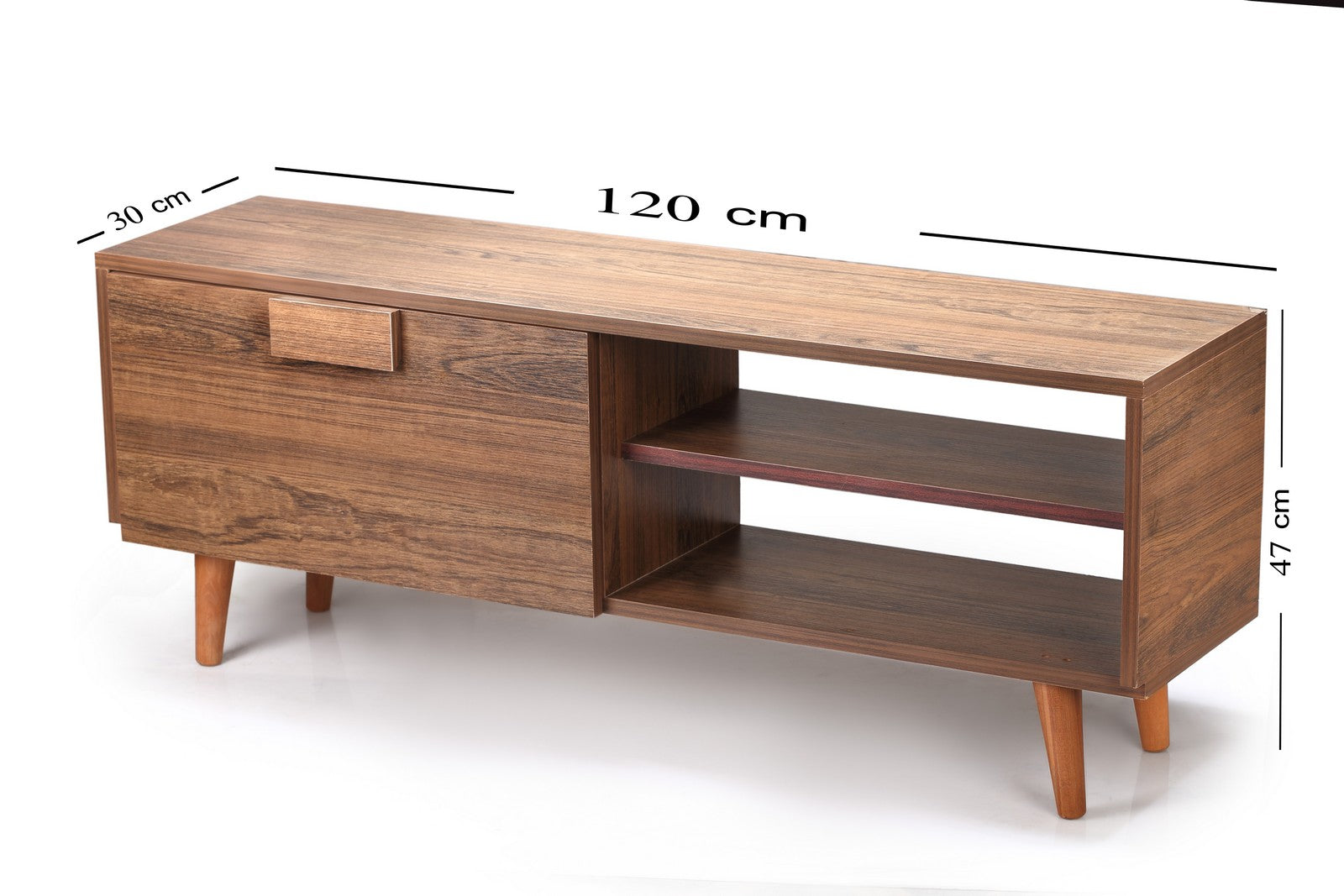 Franko Tv Unit 120cm Walnut