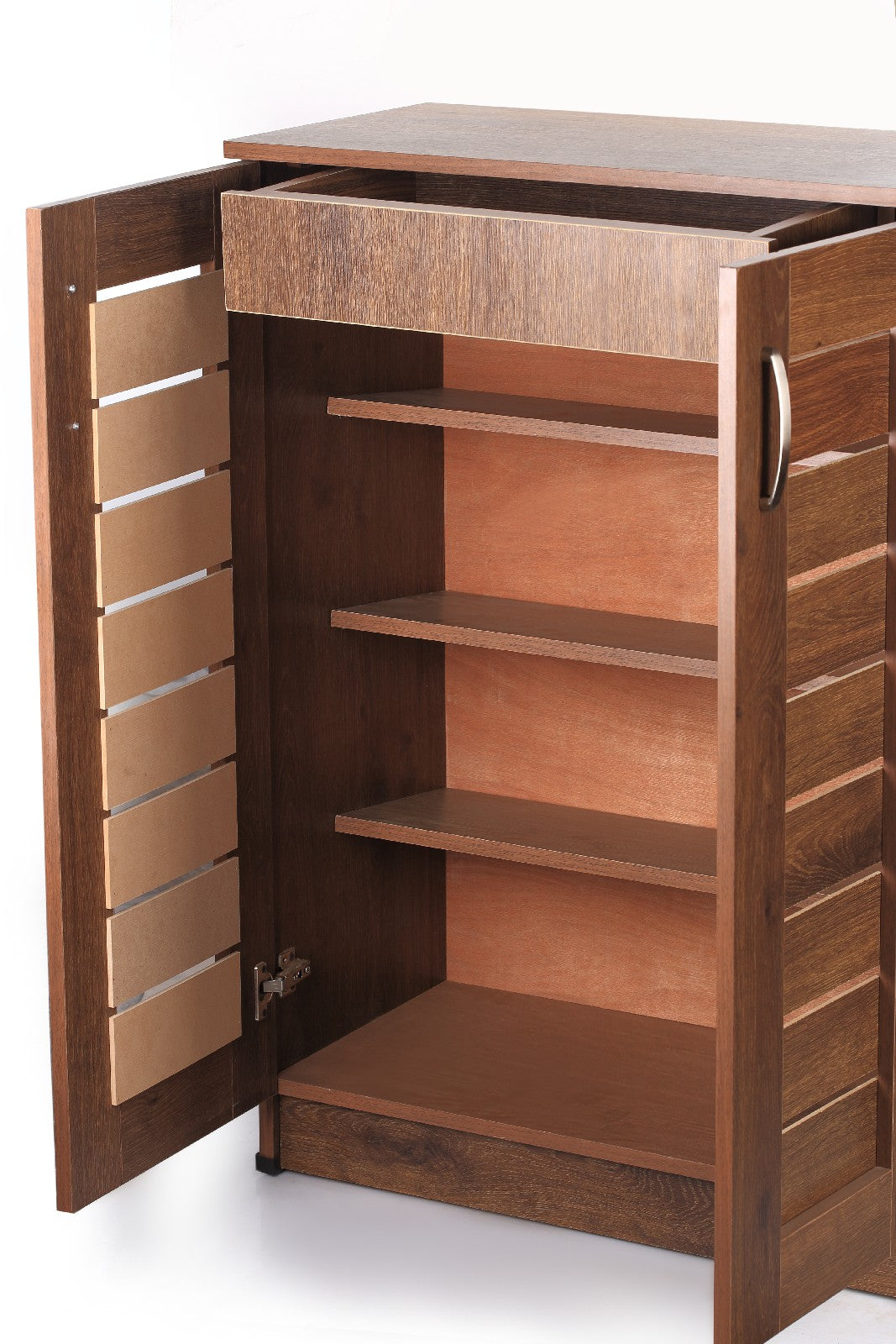 Shoe Rack 80cm Cherry Walnut