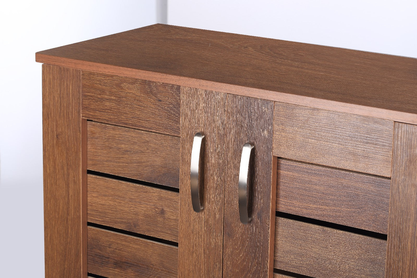 Shoe Rack 80cm Cherry Walnut