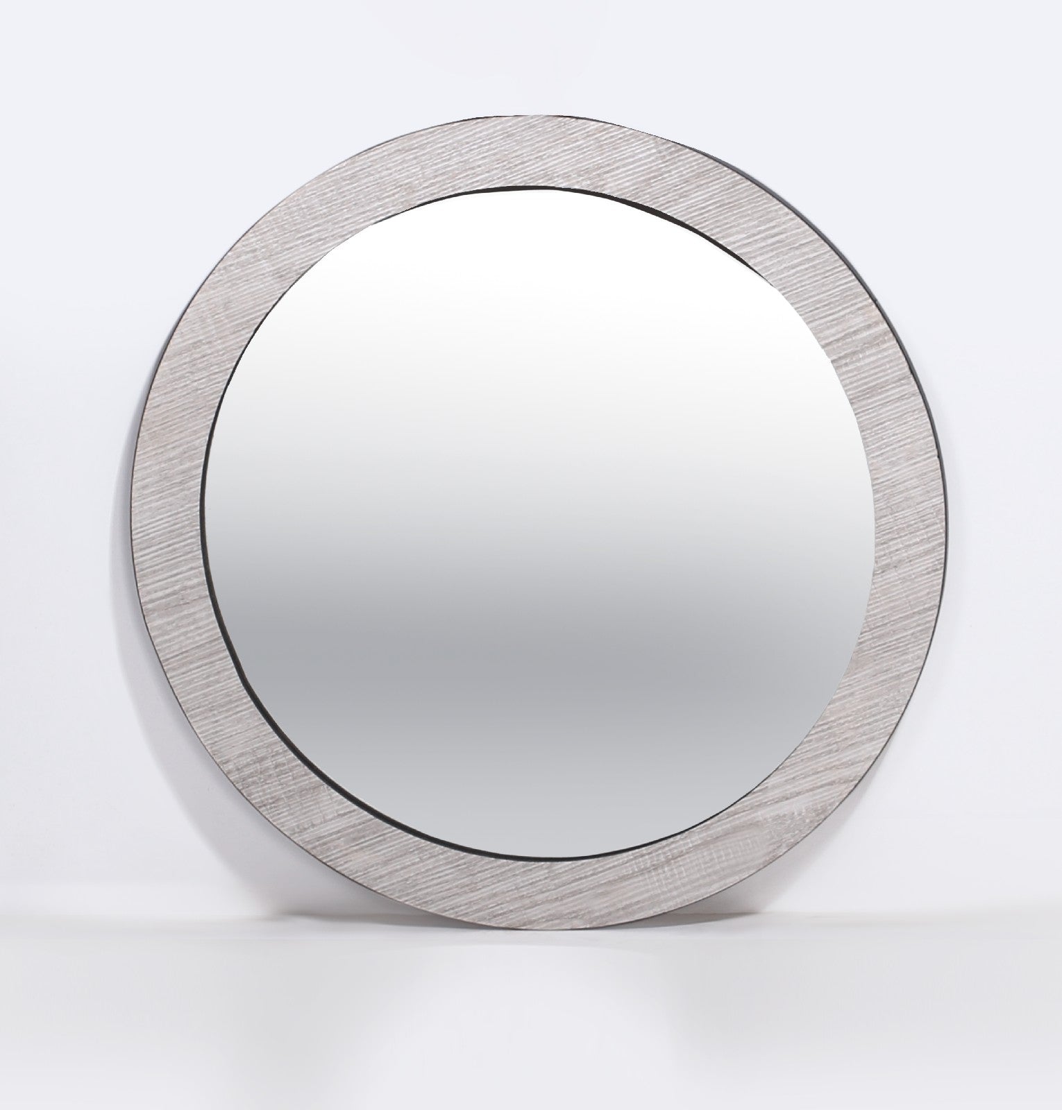 Wall Mirror Rounded Grey
