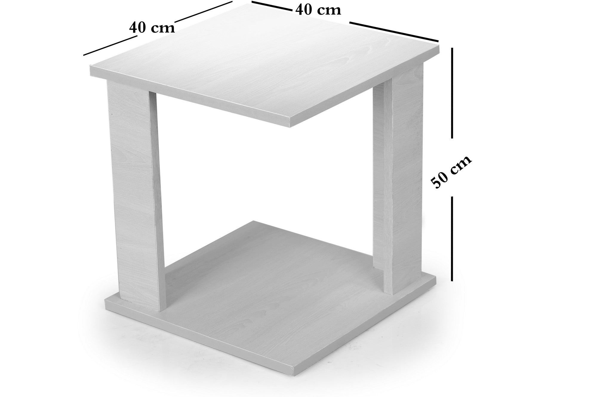 Square table 2 Legs Greish