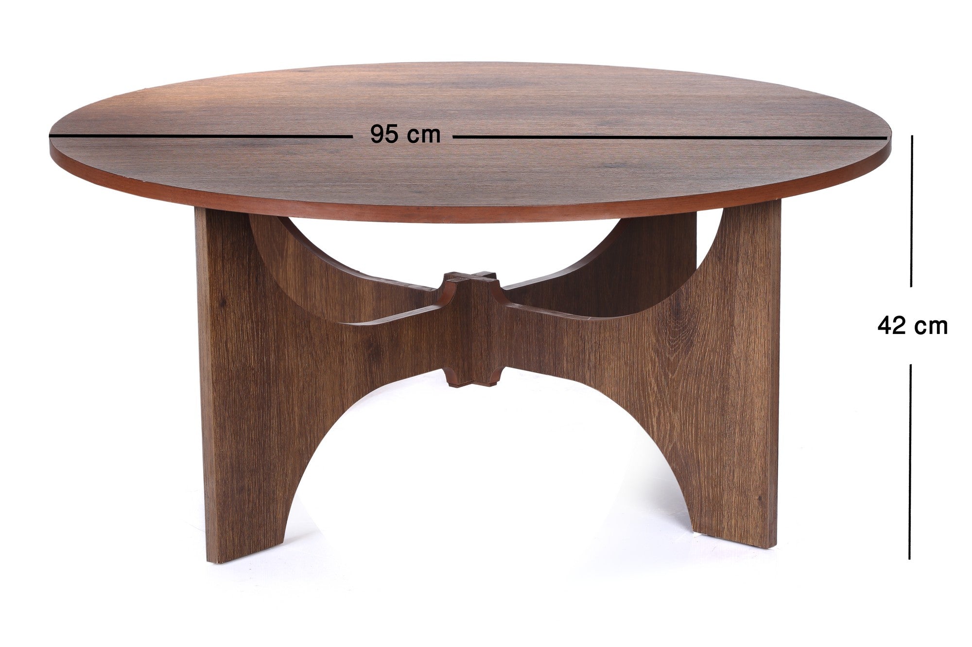 Circular Coffee Table  Walnut