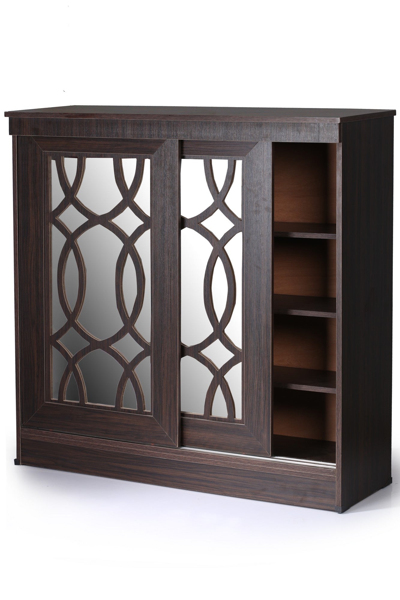 Shoe Rack 120cm Mirror - Vingy