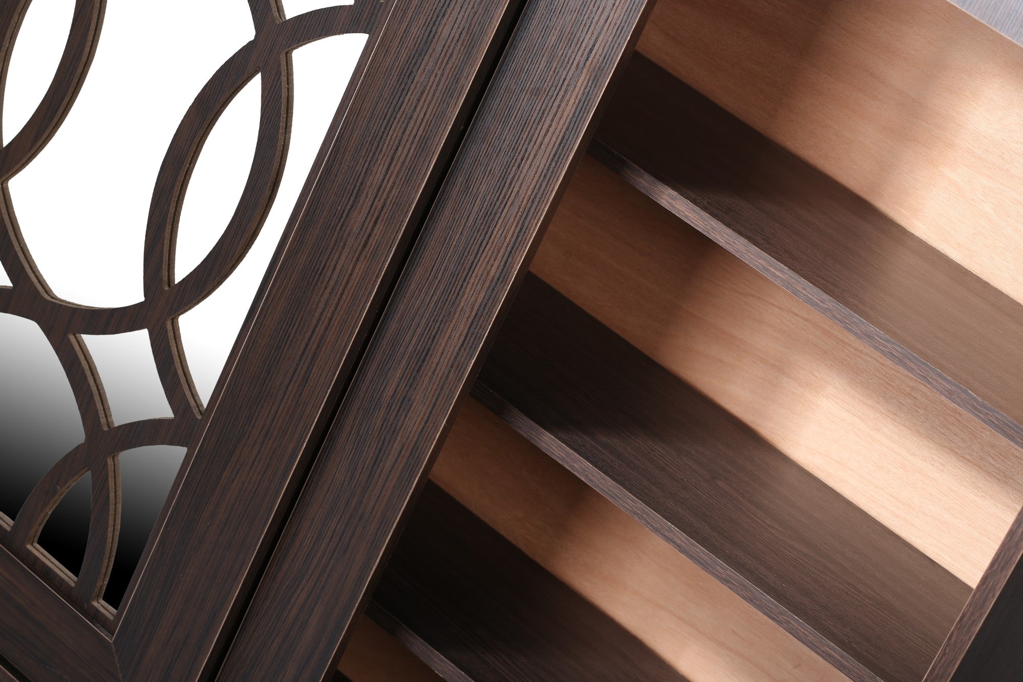 Shoe Rack 120cm Mirror - Vingy