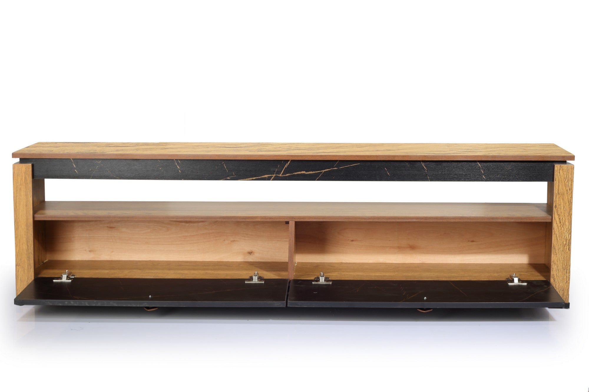 New Santa Tv Unit Honey*Black-Gold