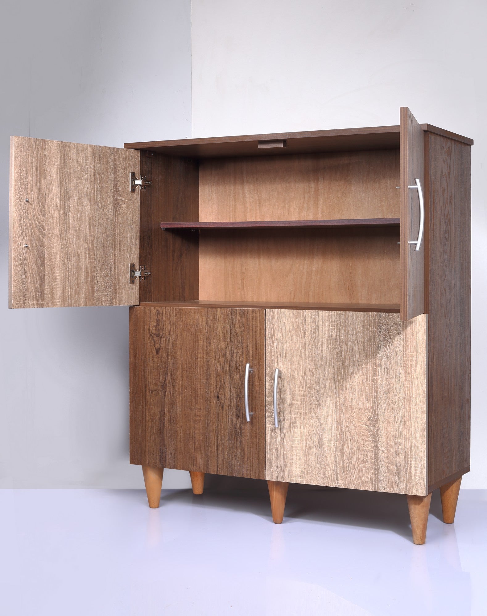 Shoe Rack Chess Walnut*Beige