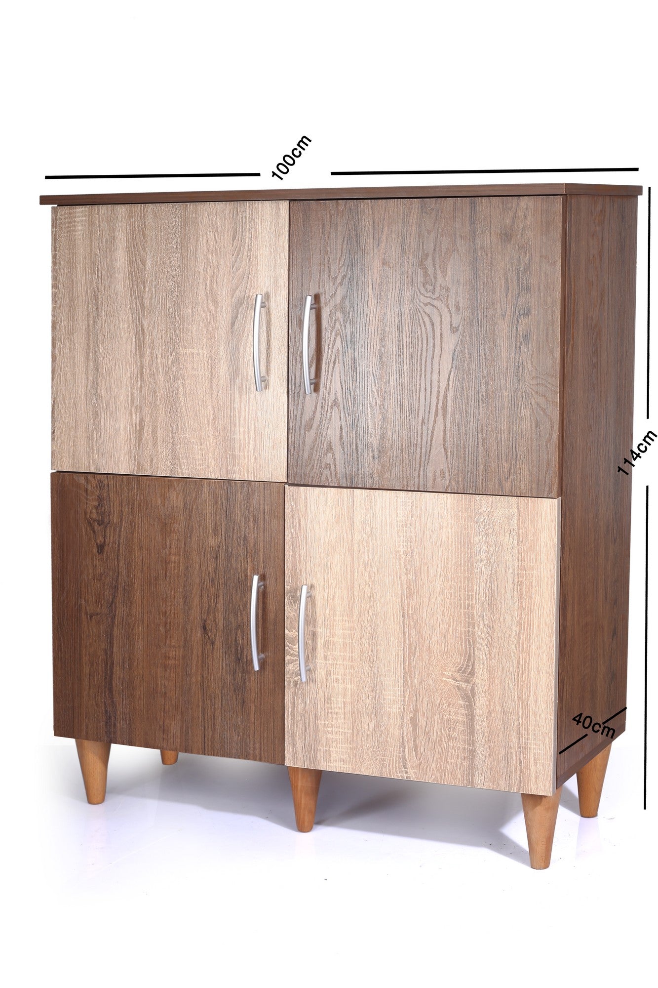 Shoe Rack Chess Walnut*Beige