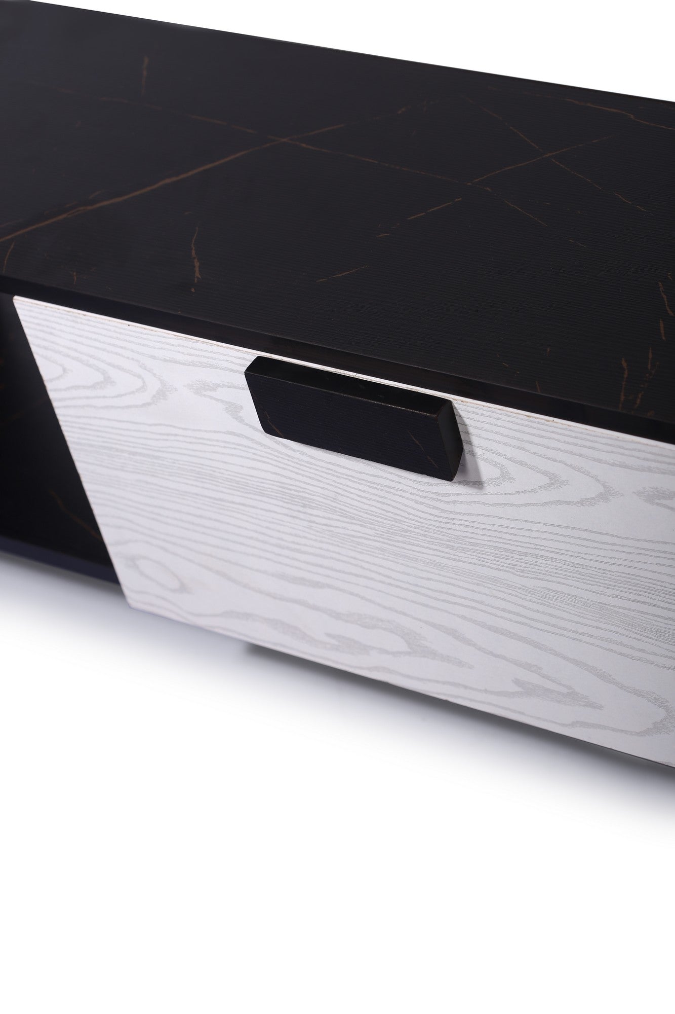 Franko Tv Unit 160cm Two Drawers Black*White