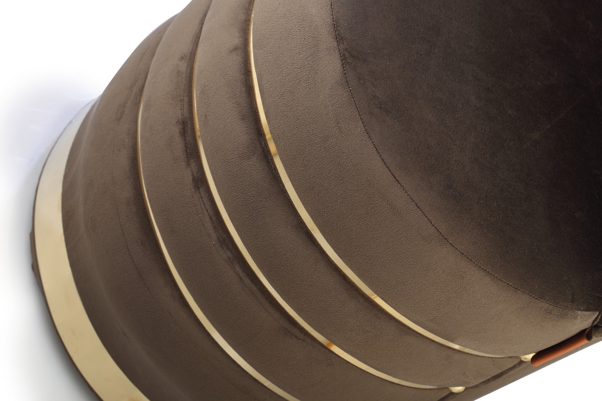 Pouf Chair With Back Brown