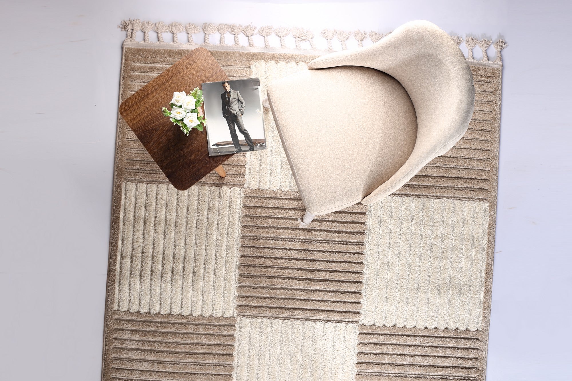 Boho Style Carpet Boxes Caffee*Brown