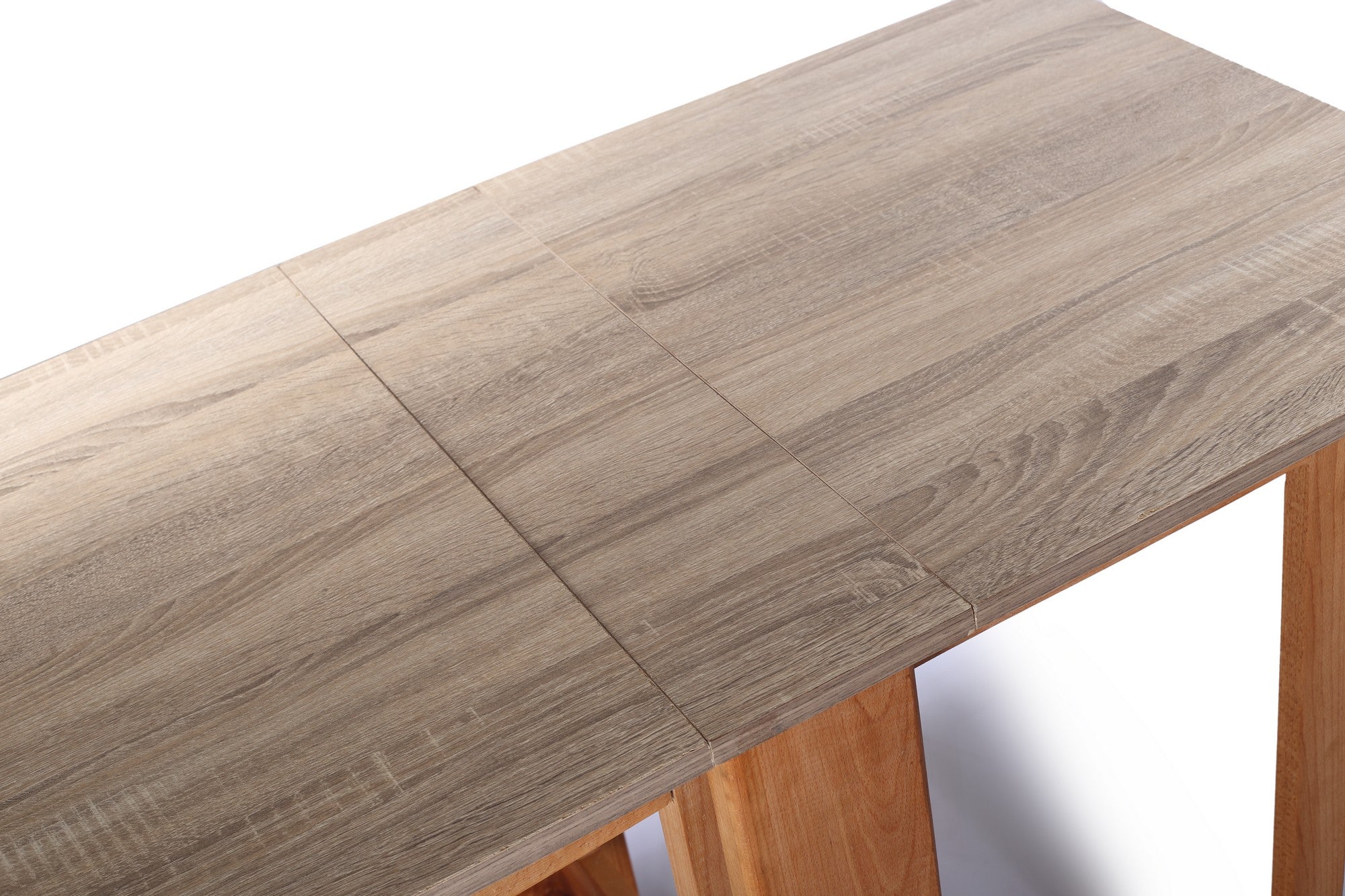 Foldable Two Sided Table Brownish