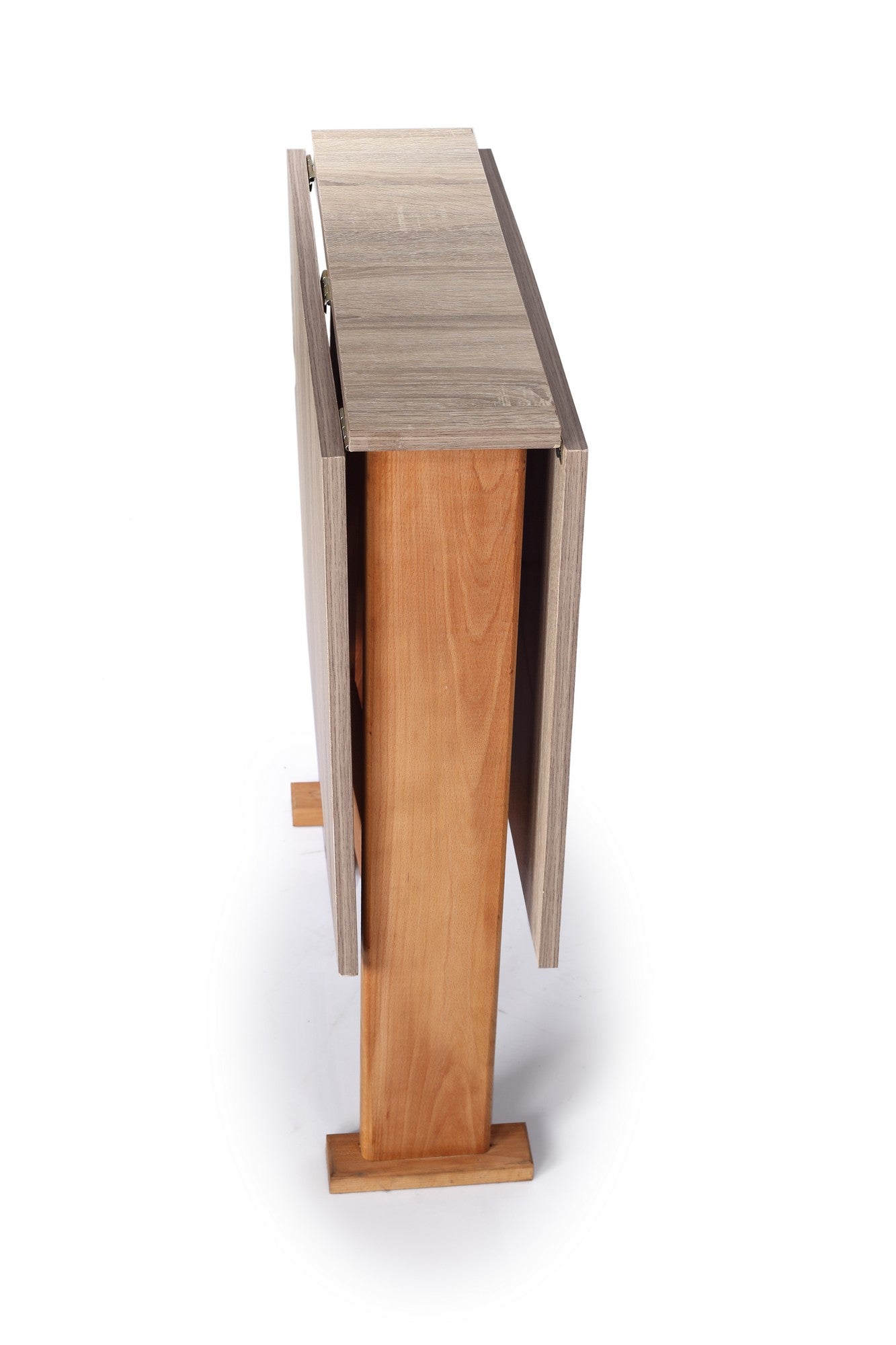 Foldable Two Sided Table Brownish