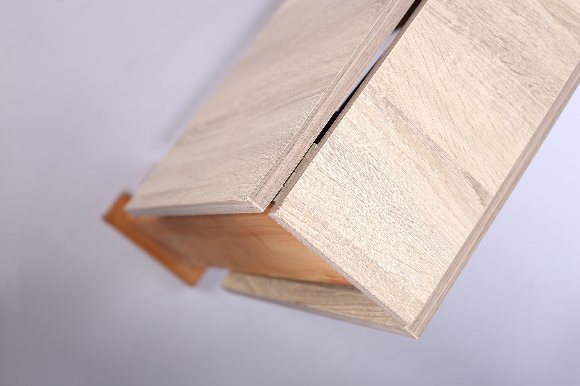 Foldable Two Sided Table Brownish