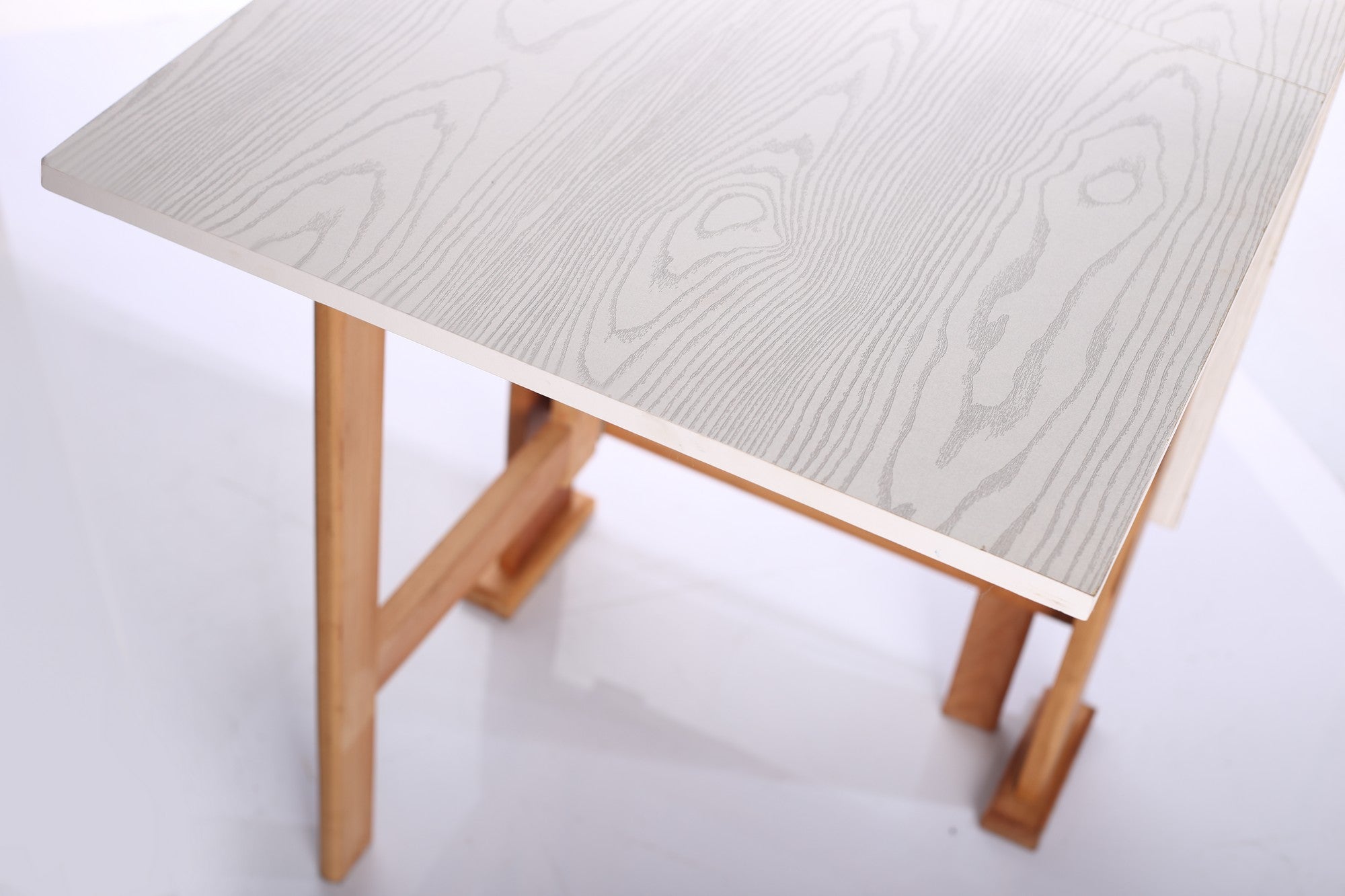 Foldable Two Sided Table White