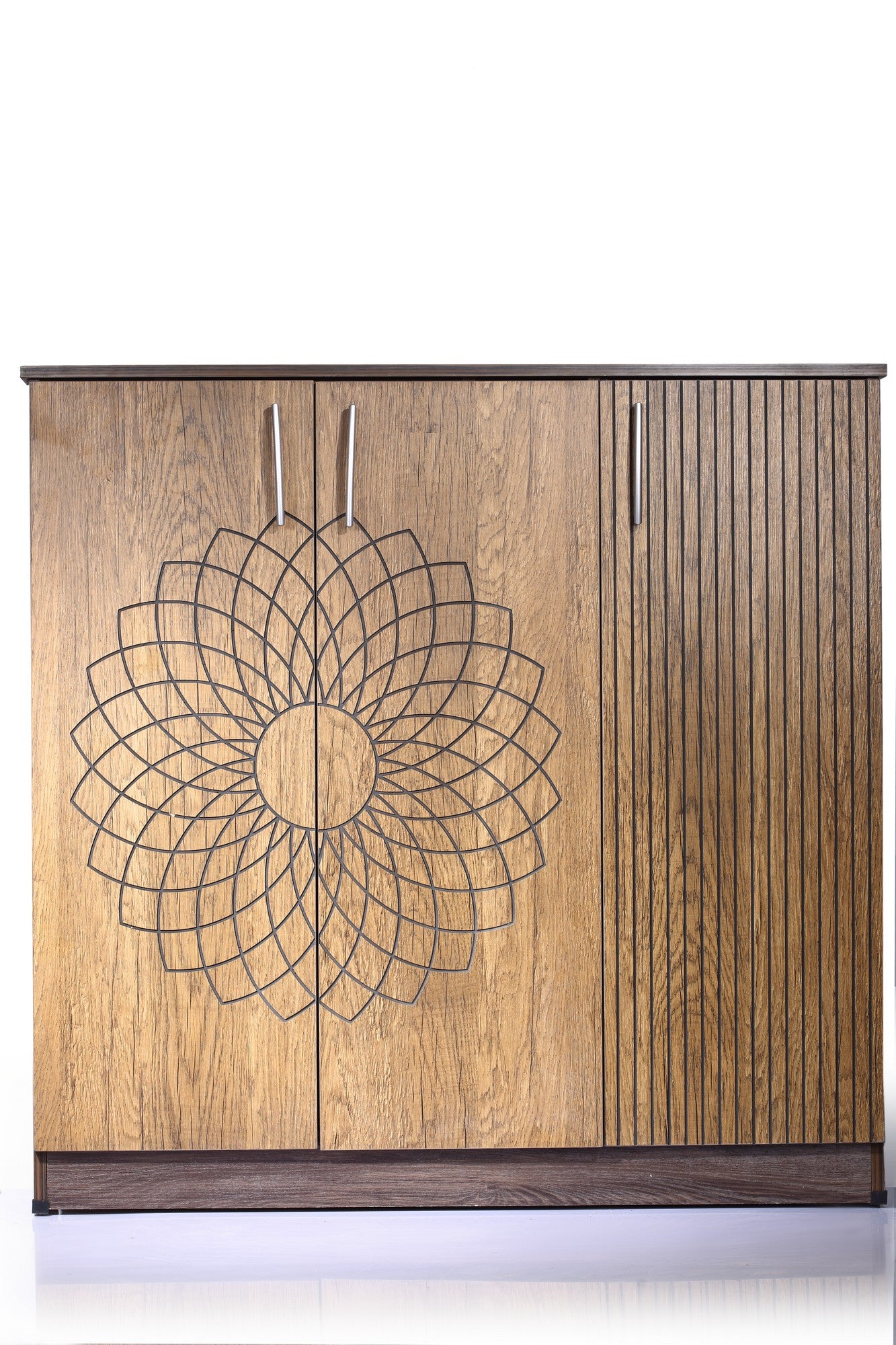 Shoe Rack Flower Walnut*Honey