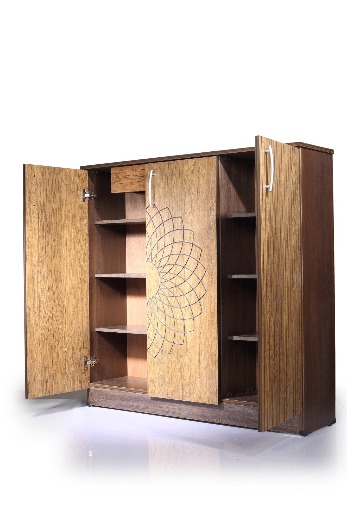 Shoe Rack Flower Walnut*Honey