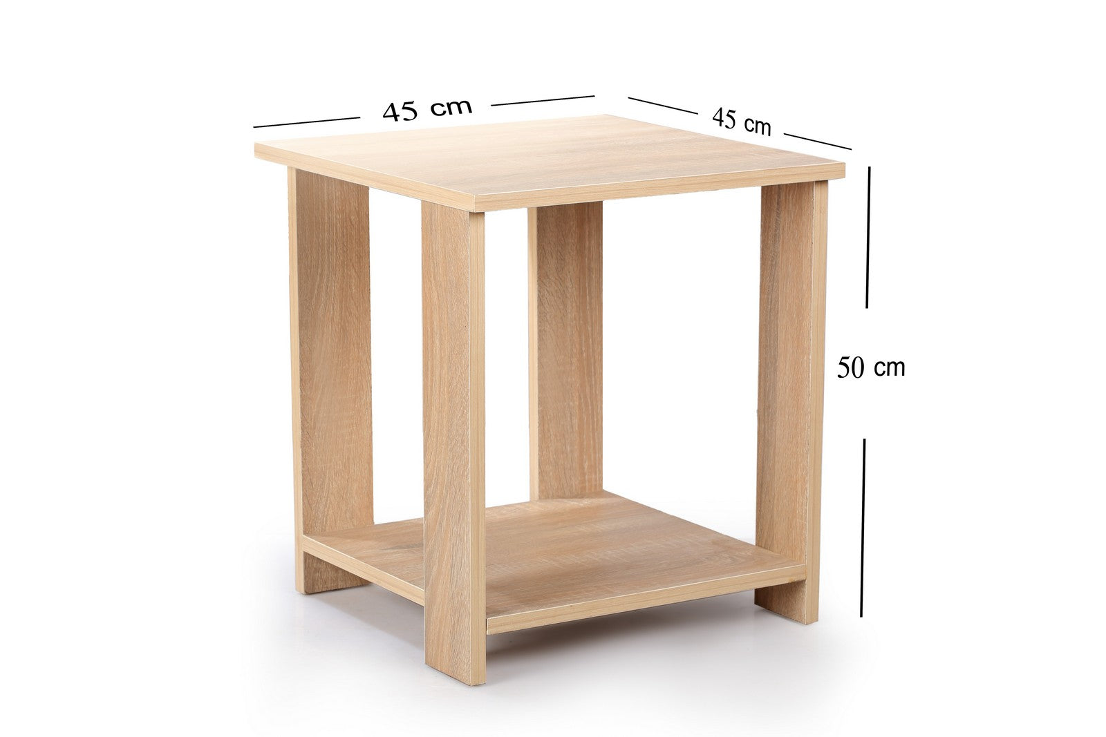 Square Table 4 Legs Beige