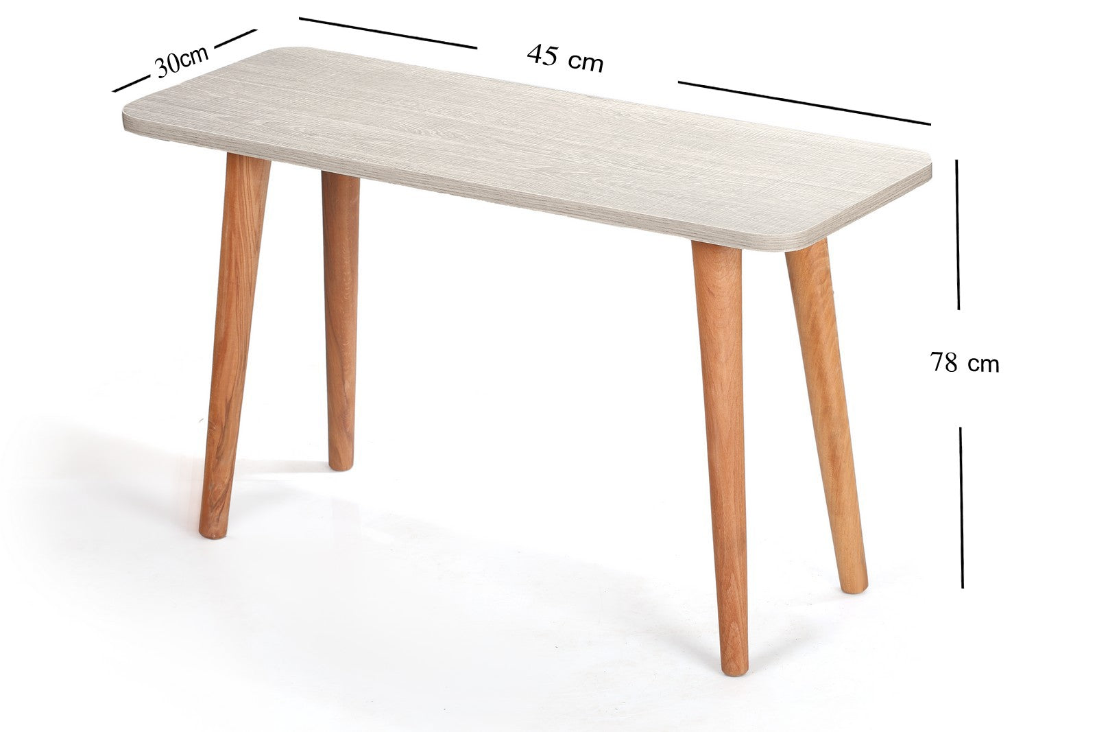 Rectangle table ZAN Legs Dark Beige