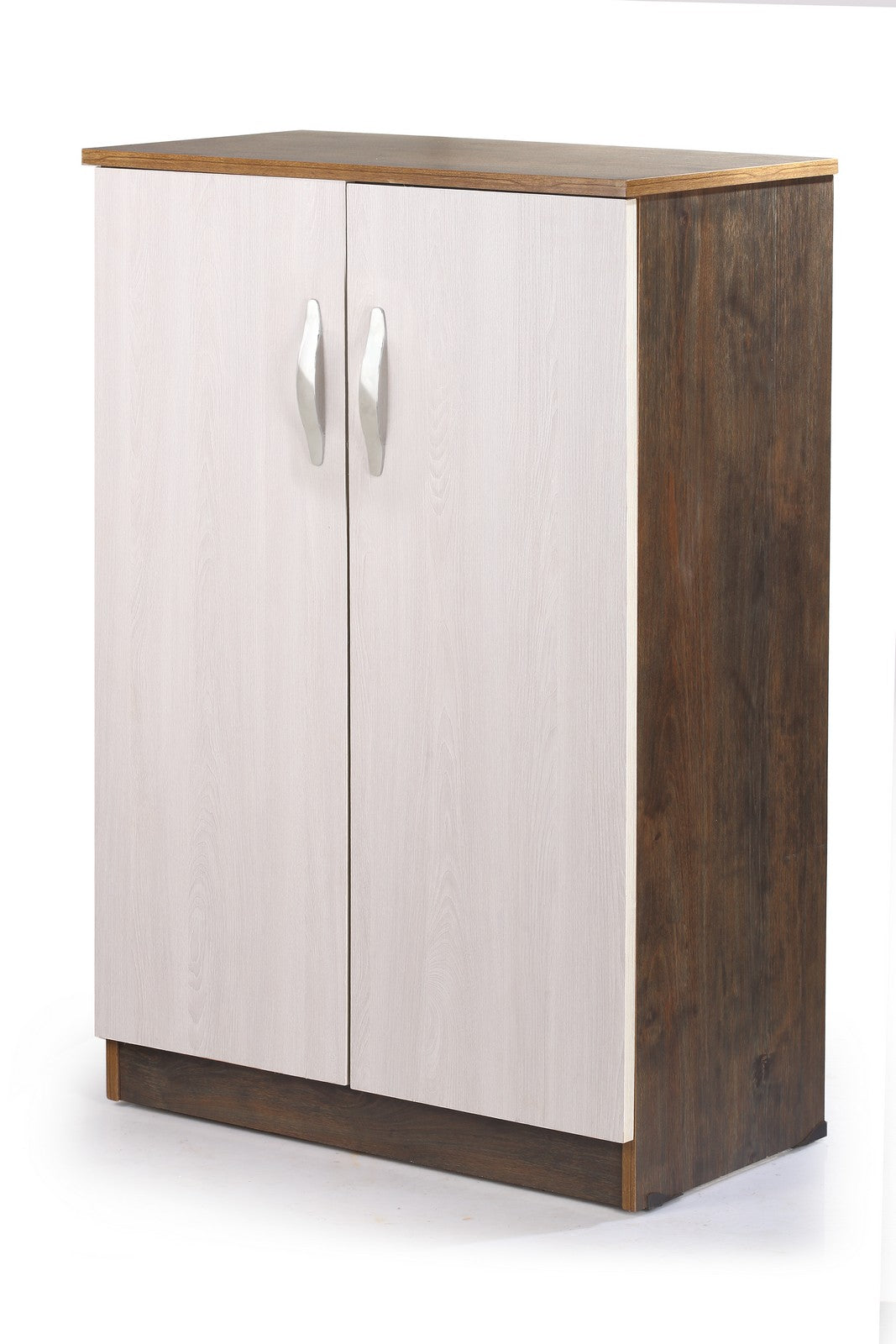 Shoe Rack 80cm Drawer - White*Walnut