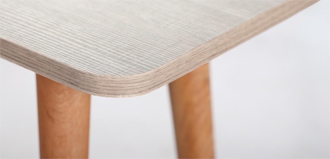 Rectangle table ZAN Legs Dark Beige