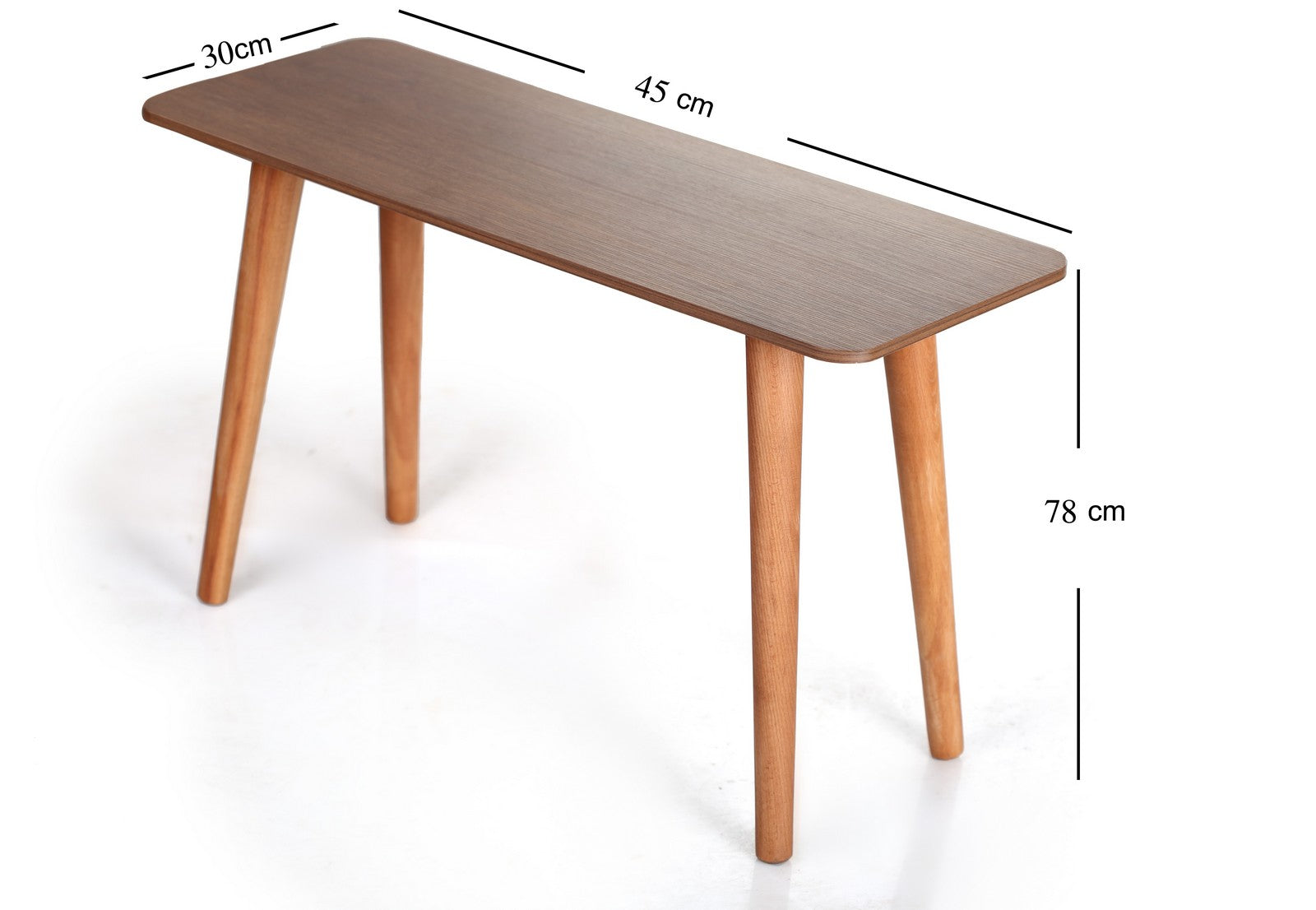Rectangle table ZAN Legs Walnut