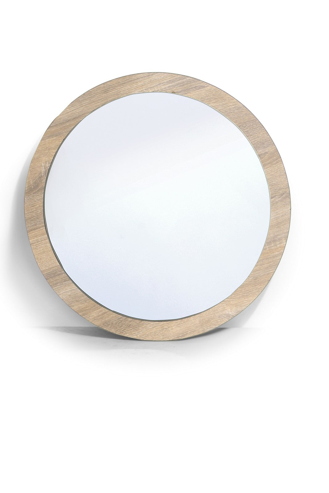 Wall Mirror Rounded Beige