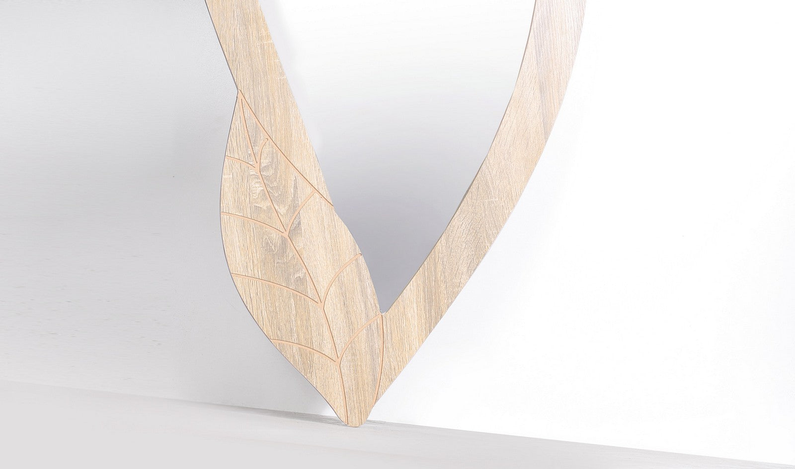 Wall Mirror Leaf 155 Cm Beige