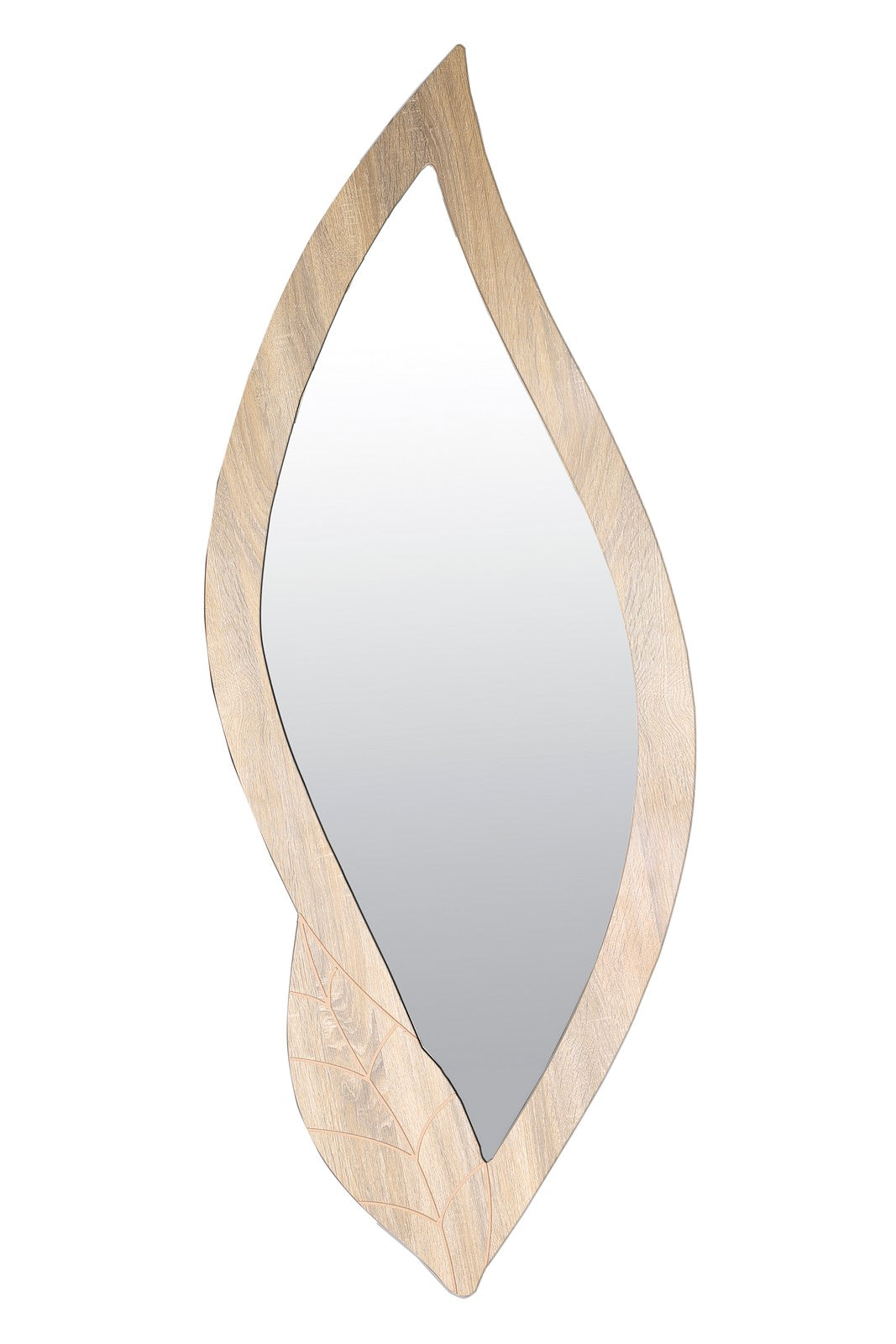 Wall Mirror Leaf 155 Cm Beige