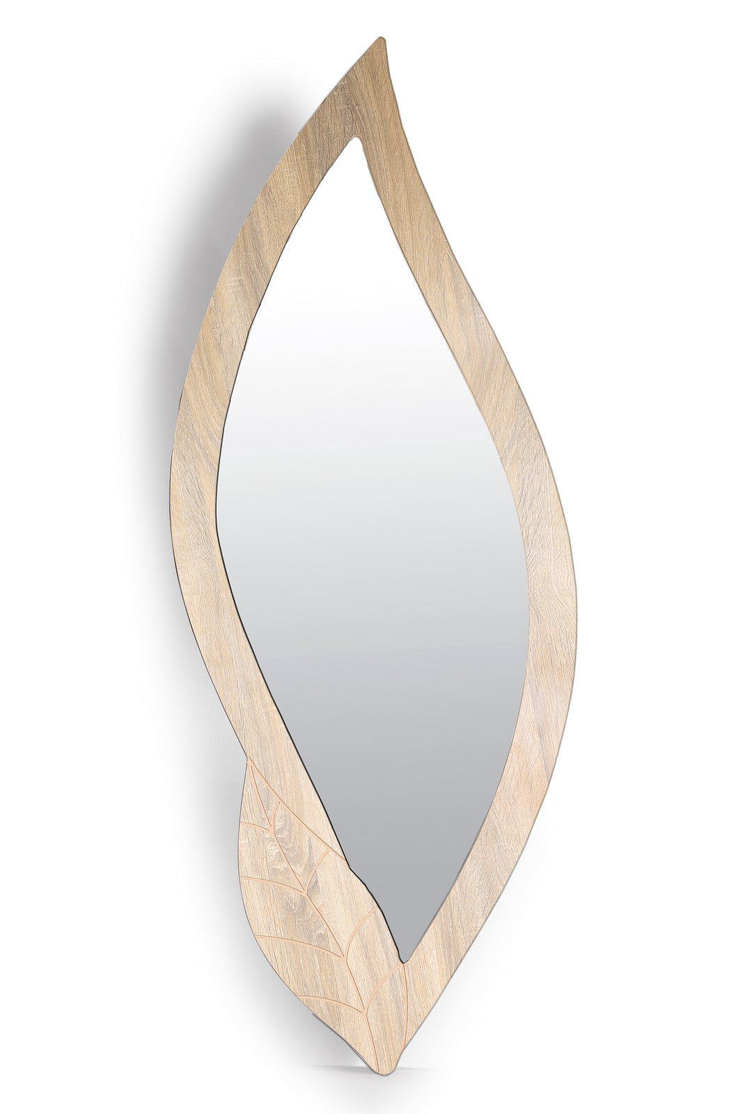 Wall Mirror Leaf 155 Cm Beige