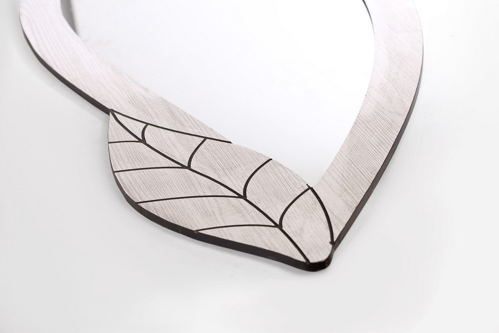 Wall Mirror Leaf 155 Cm Grey