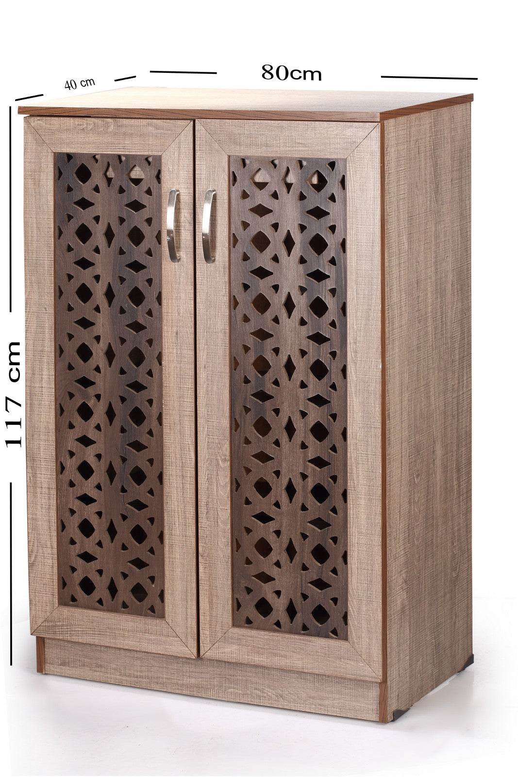 Shoe Rack 80cm Rotar islamic - Light Brown*Rust