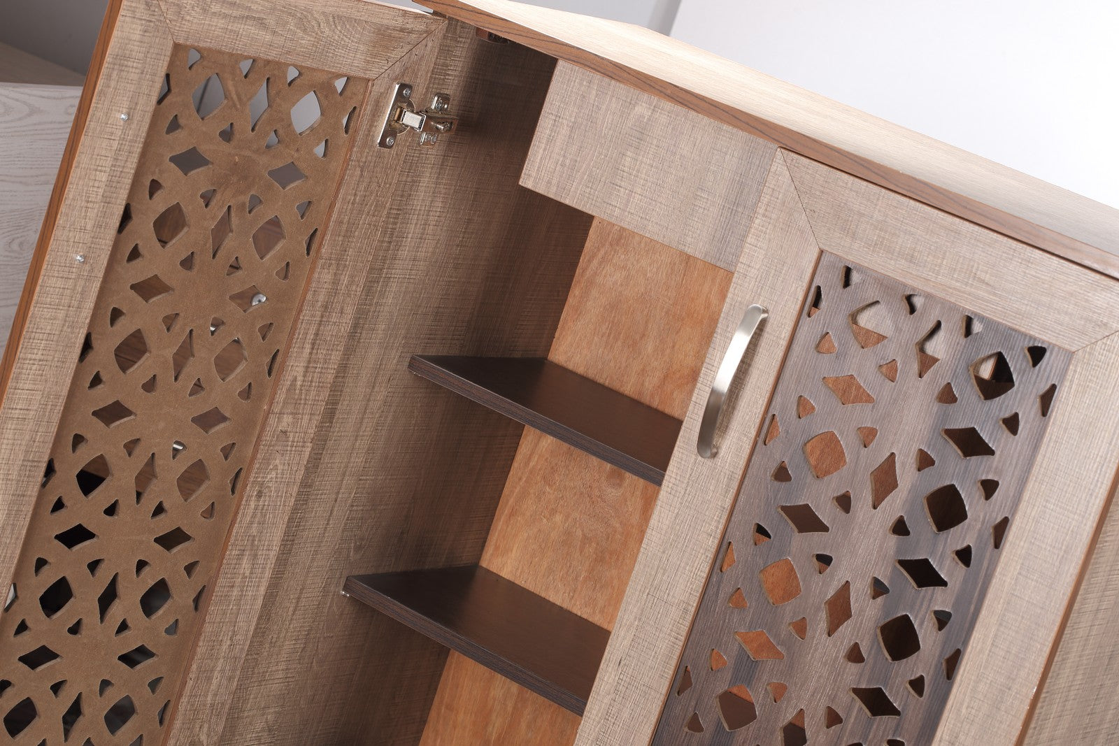 Shoe Rack 80cm Rotar islamic - Light Brown*Rust