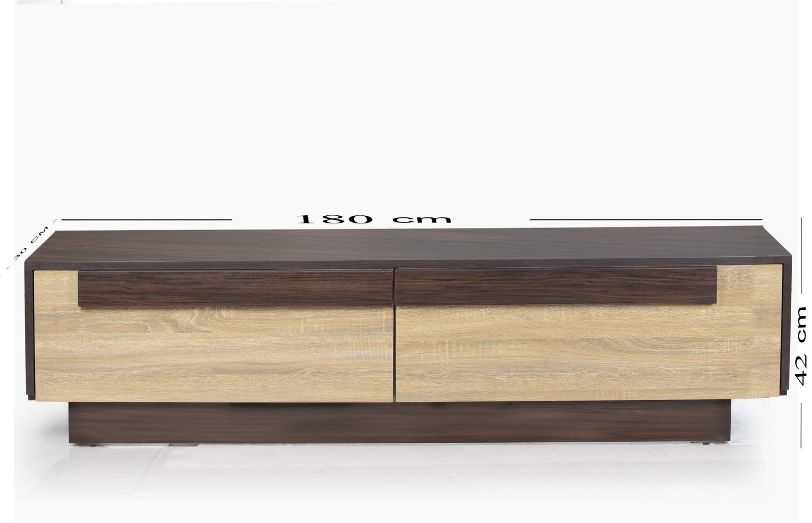 Vinos Tv Unit Walnut * Beige 180cm Length