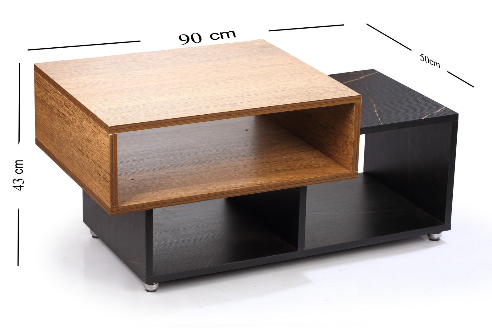 Boston Coffee Table  Honey * Black*Gold