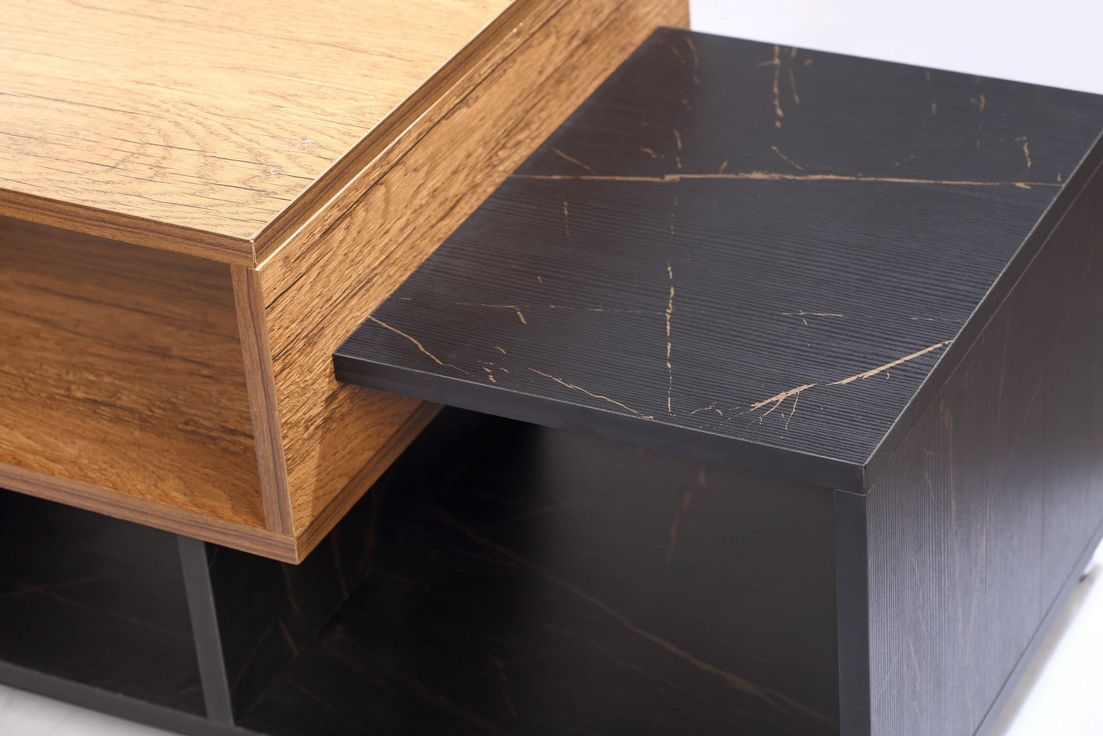 Boston Coffee Table  Honey * Black*Gold