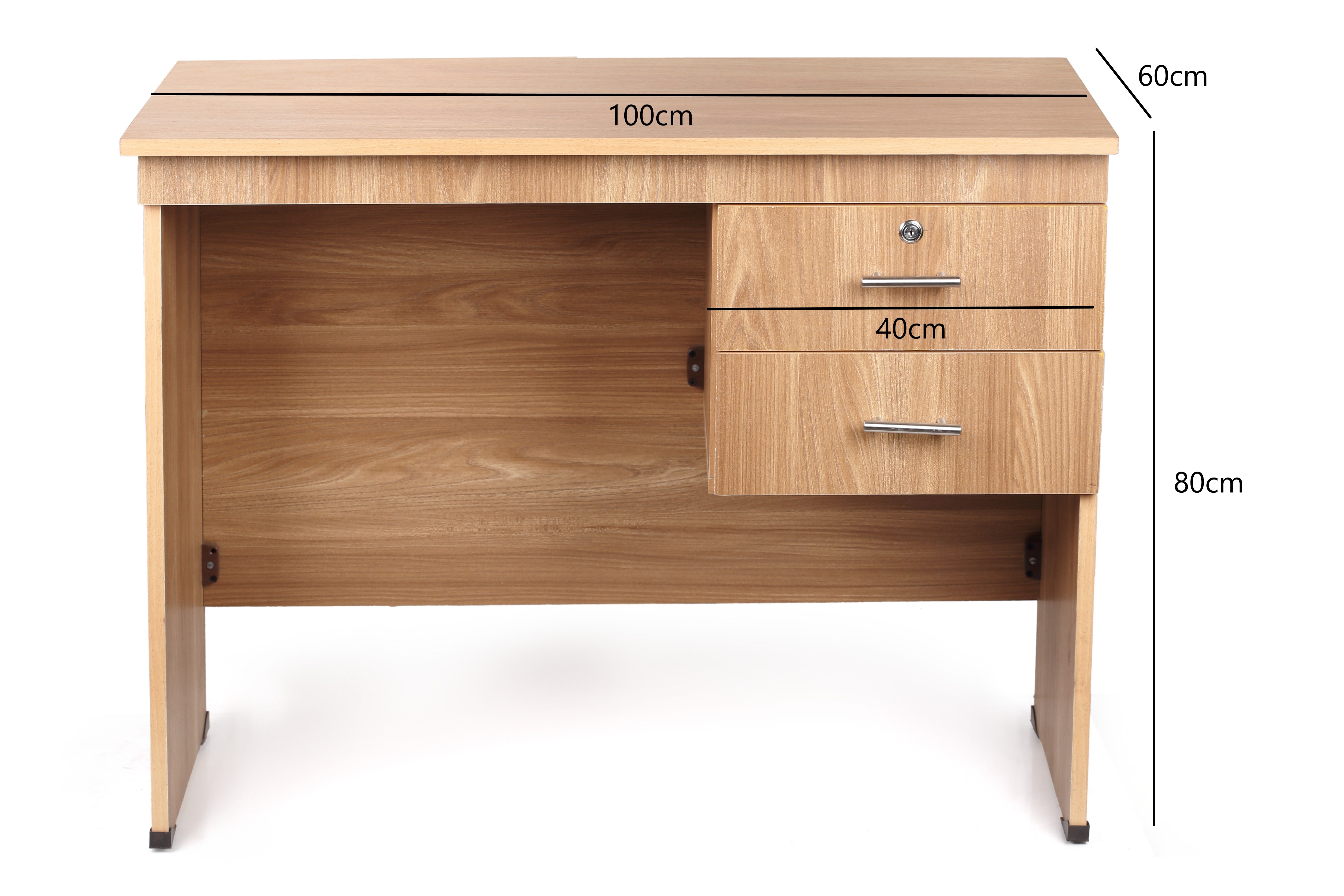 Desk 100 cm Beige Office and Studying