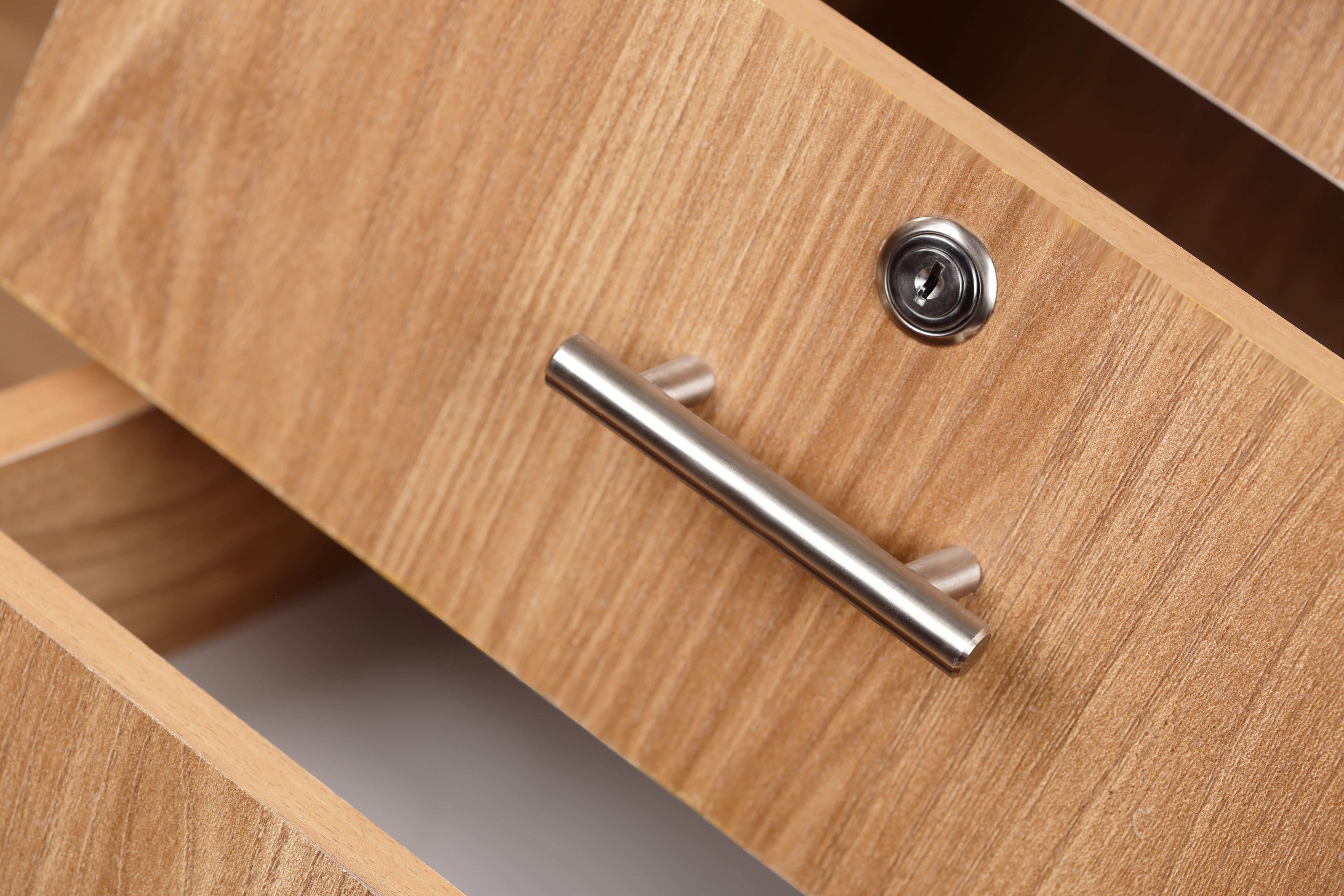 Desk 100 cm Beige Office and Studying