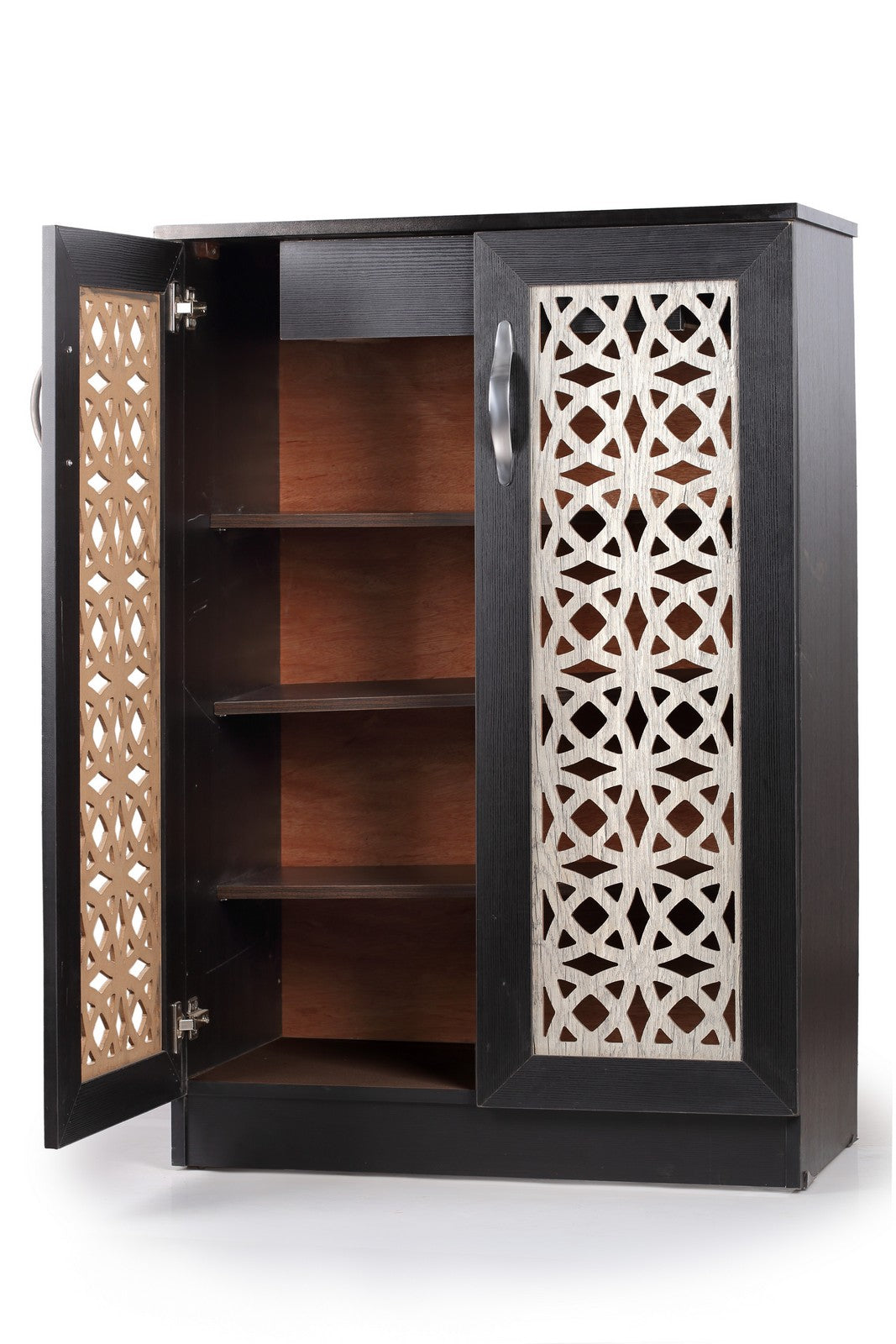 Shoe Rack 80cm Rotar islamic - Black*Beige