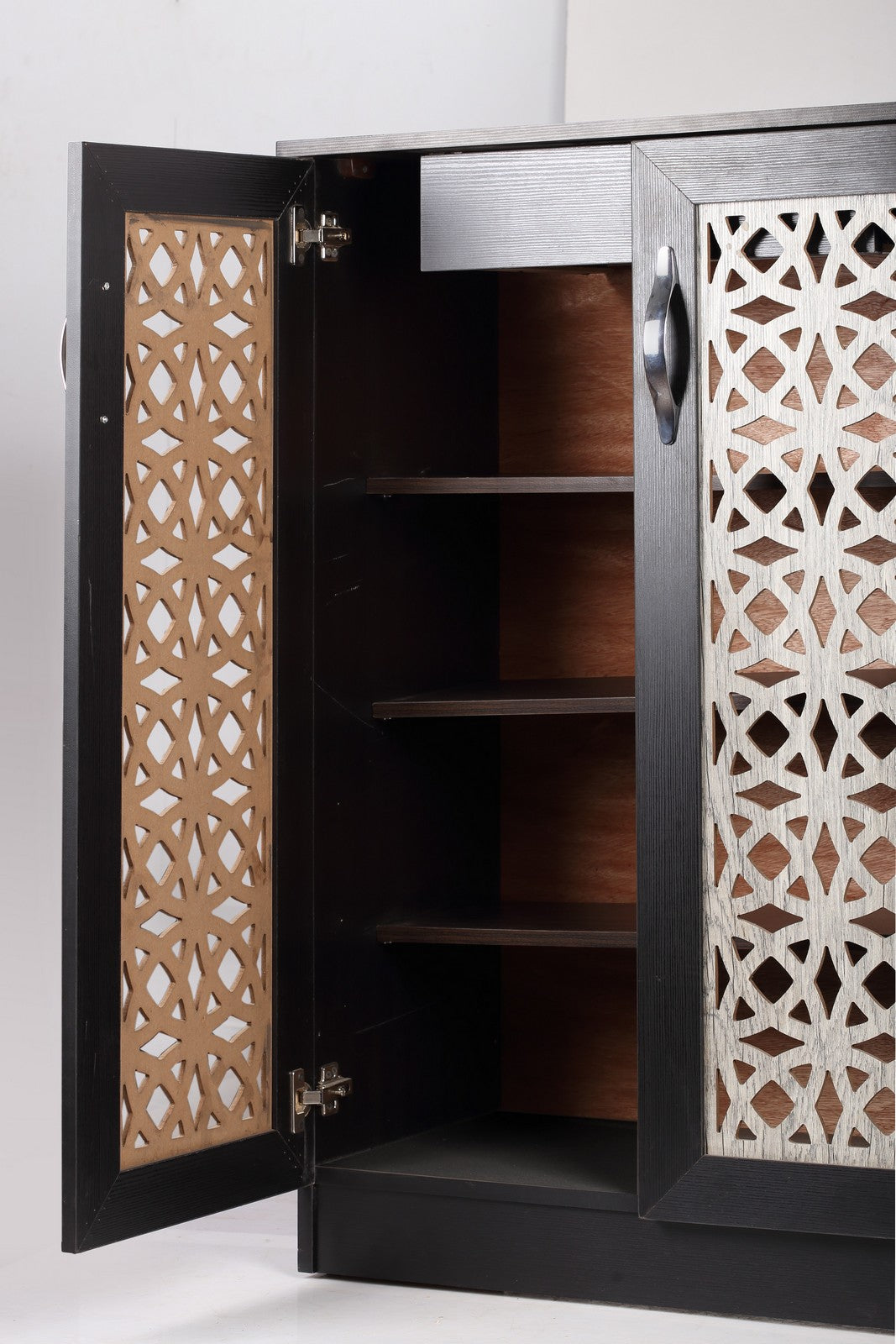 Shoe Rack 80cm Rotar islamic - Black*Beige