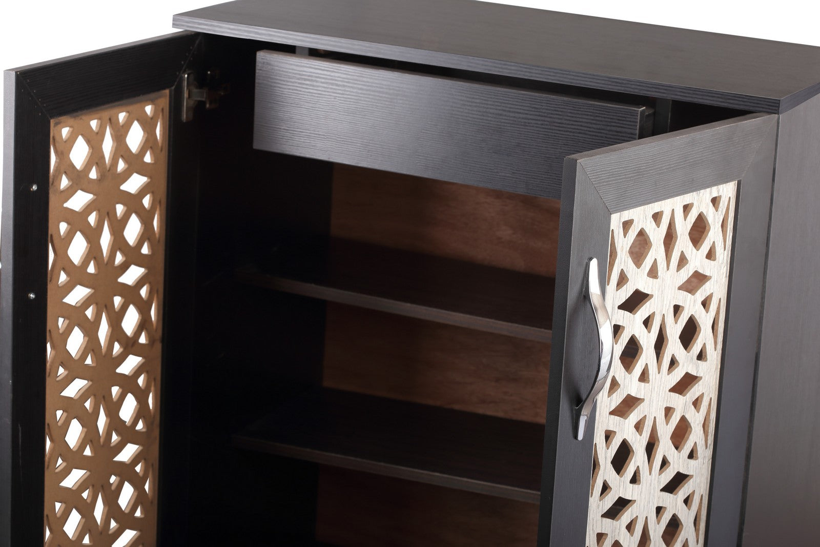 Shoe Rack 80cm Rotar islamic - Black*Beige