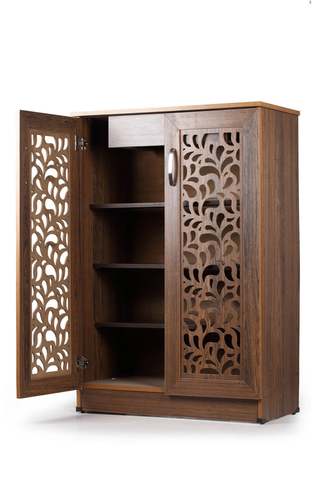 Shoe Rack 80cm Rotar flower - Walnut*Walnut