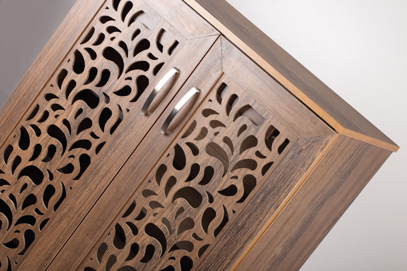 Shoe Rack 80cm Rotar flower - Walnut*Walnut