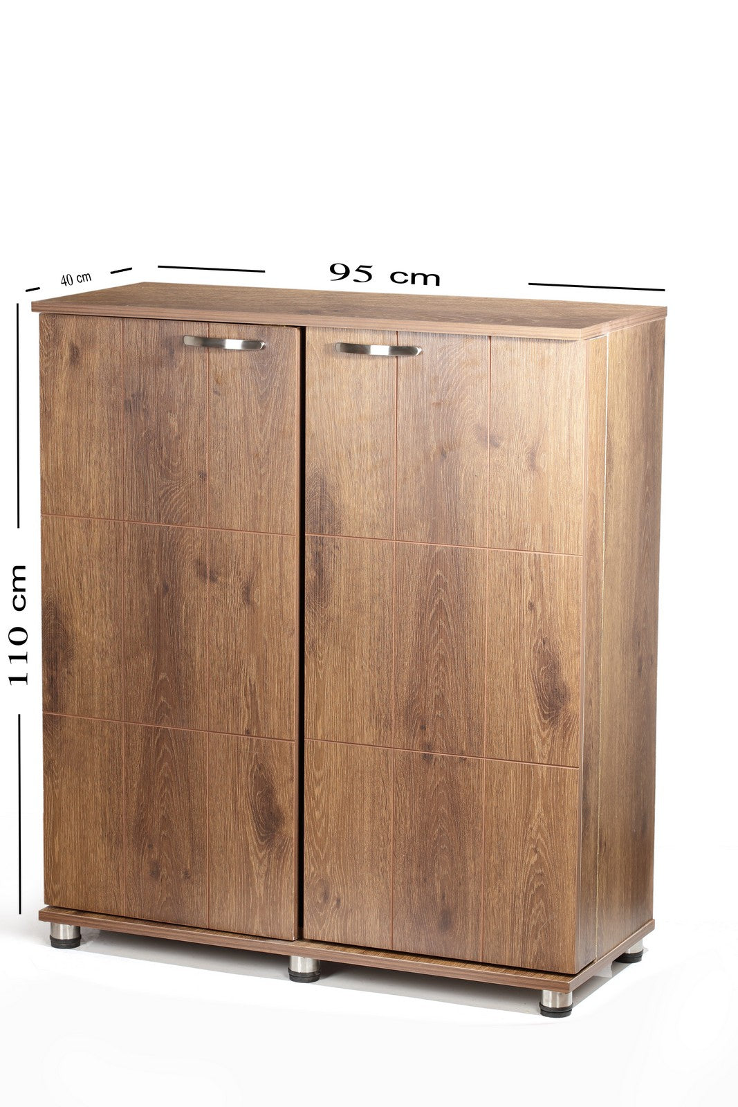 Shoe Rack 95 cm Italian walnut