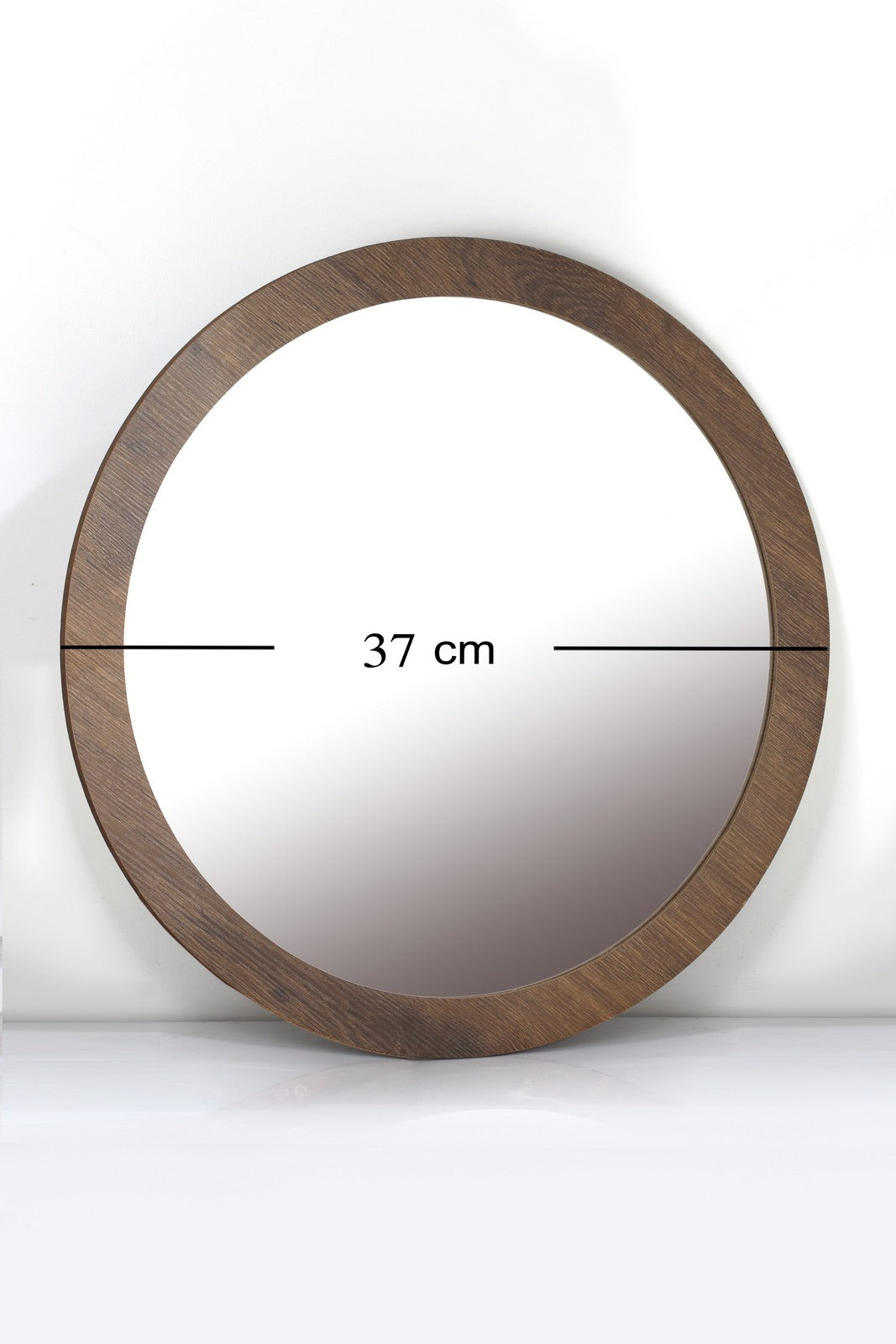Wall Mirror Rounded Walnut